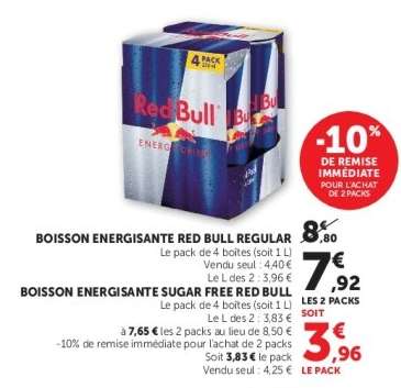 Boisson Energissante Red Bull Regular