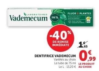Dentifrice Vademecum