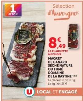 Magret de Canard Séché Nature ou Fumé Domaine de la Bastine