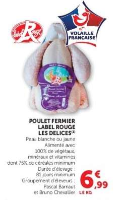POULET FERMIER LABEL ROUGE LES DELICES