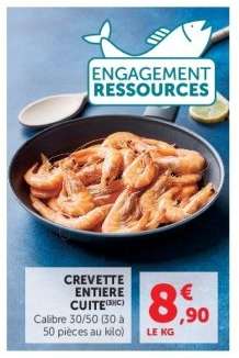CREVETTE ENTIERE CUITE