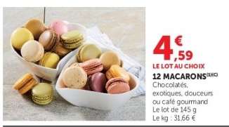 12 macarons