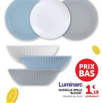 Luminarc Vaisselle Opale "Bloom"