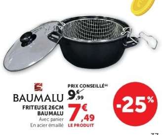 Friteuse 26cm Baumalu