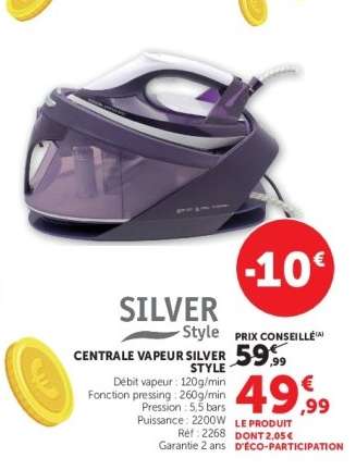 CENTRALE VAPEUR SILVER STYLE