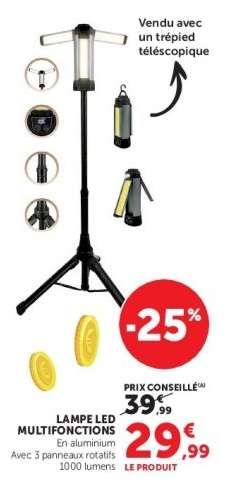 LAMPE LED MULTIFONCTIONS