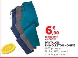 Pantalon en molleton homme