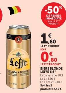 Biere Blonde Leffe 6.6°