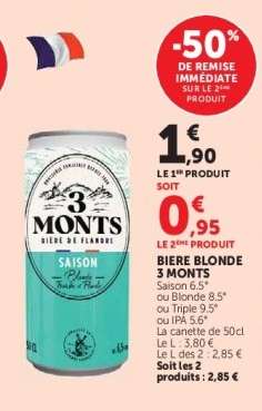 Bière Blonde 3 Monts*