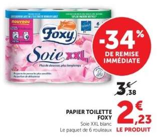 PAPIER TOILETTE FOXY