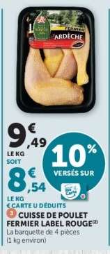 Cuisse de poulet Fermier Label Rouge