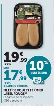 Filet de Poulet Fermier Label Rouge