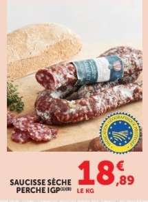 Saucisse Sèche Perche IGP
