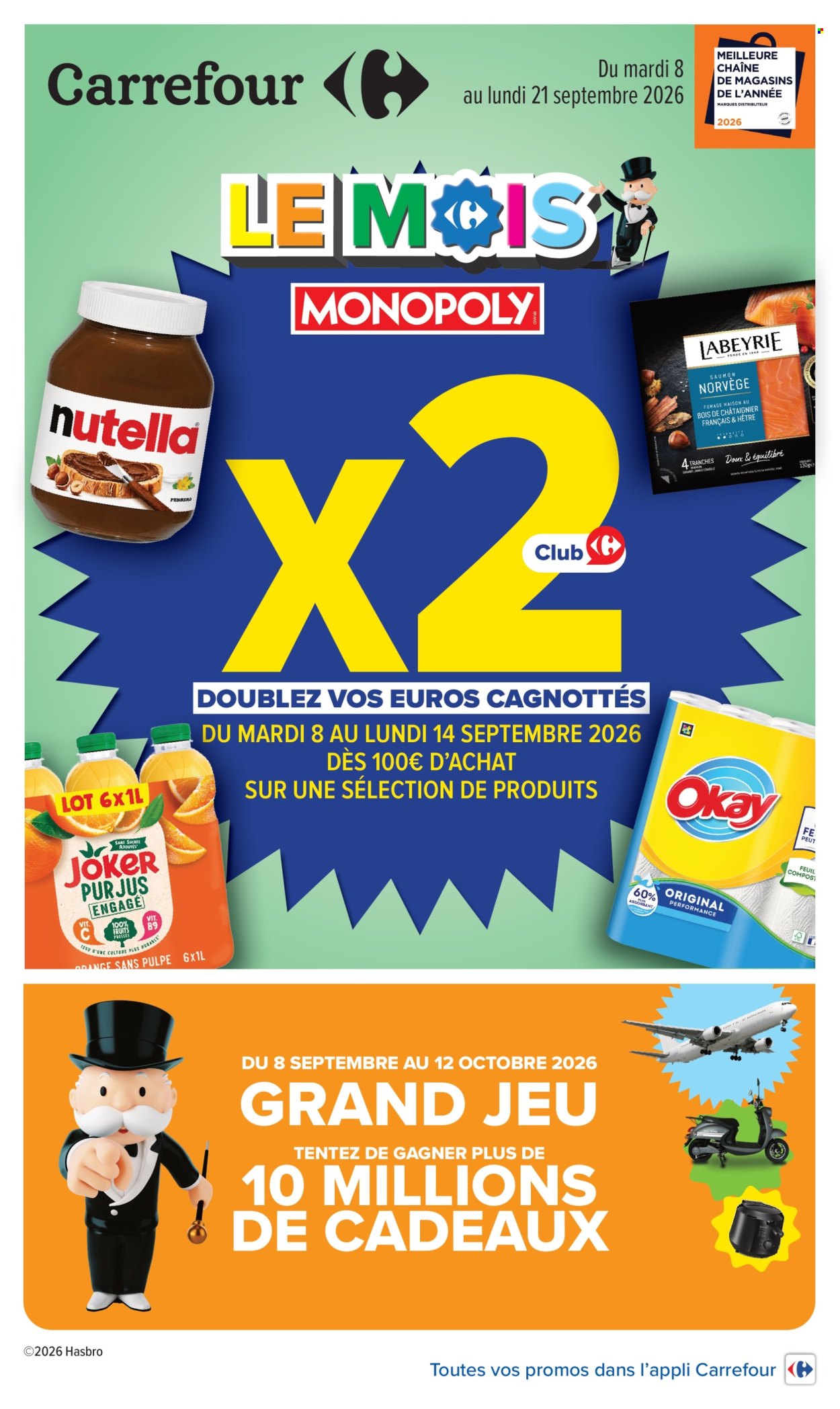 Catalogue Carrefour Hypermarchés - 08/09/2026 - 21/09/2026. Page 1