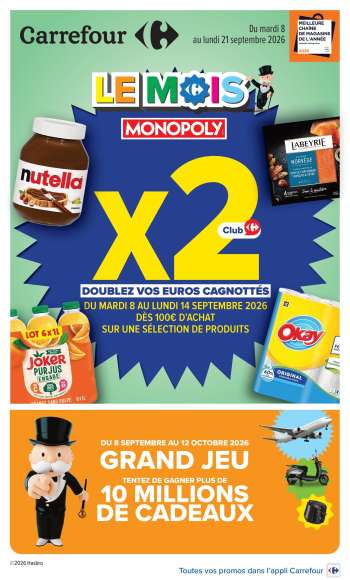 Catalogue Carrefour Hypermarchés - 08/09/2026 - 21/09/2026.