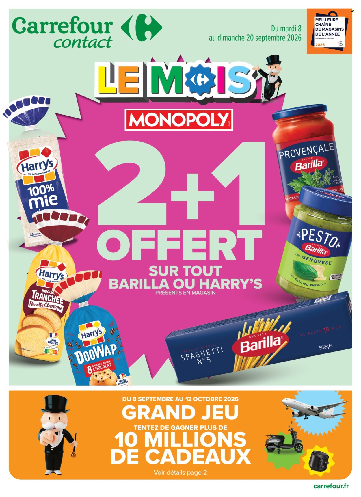 Catalogue Carrefour Contact - 08/09/2026 - 20/09/2026. Page 1