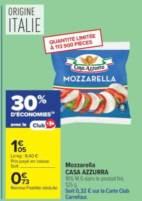 Mozzarella Casa Azzurra