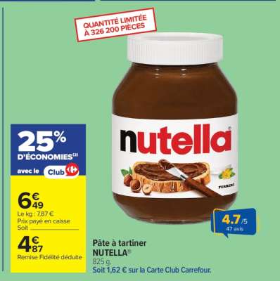 Pâte À Tartiner Nutella