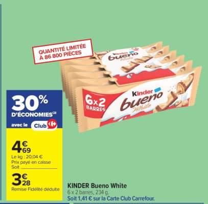 KINDER Bueno White