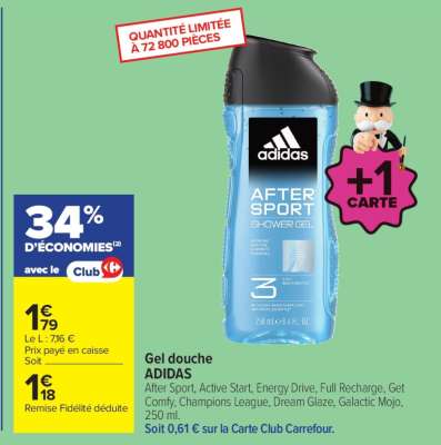 GEL DOUCHE ADIDAS