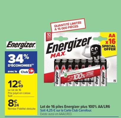 Energizer Max AA x16