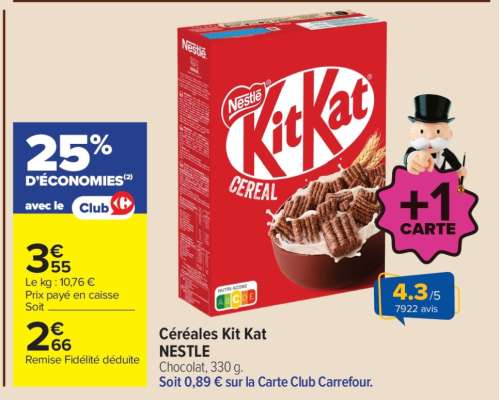 CÉRÉALES "KIT KAT"