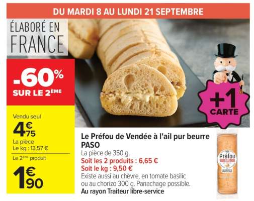 Le Préfou de Vendée à l'Ail Pur Beurre PASO