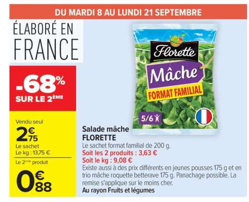Salade mâche FLORETTE
