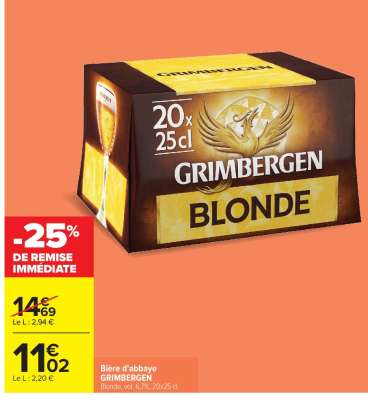 Bière d'Abbaye GRIMBERGEN