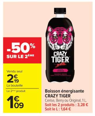 Boisson Énergisante Crazy Tiger
