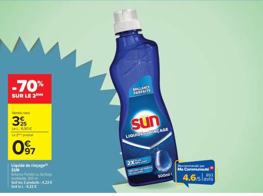 Liquide de Rinçage Sun