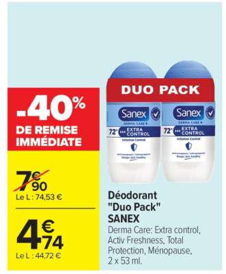 Déodorant 'Duo pack' SANEX