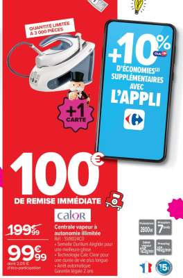 CALOR Centrale vapeur à autonomie illimitée
