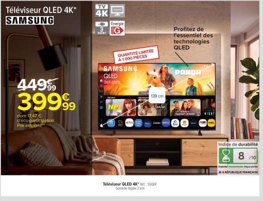 Téléviseur QLED 4K* SAMSUNG