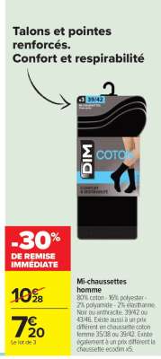 Mi-chaussettes homme