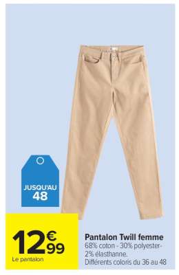 Pantalon Twill femme