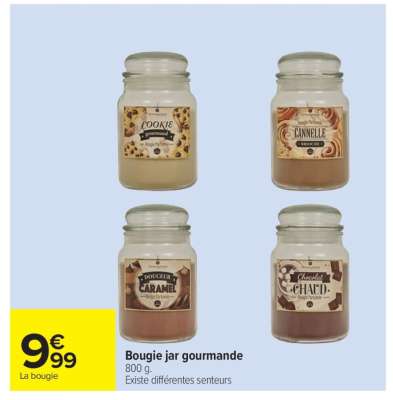 Bougie jar gourmande