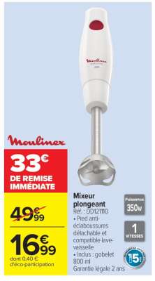 Mixeur plongeant