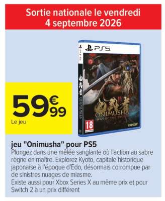 jeu "Onimusha" pour PS5