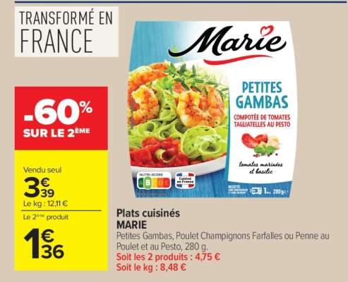 MARIE Petites Gambas