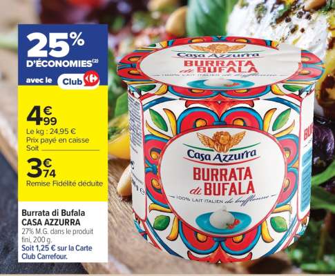 Burrata Di Bufala Casa Azzurra