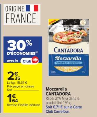 MOZZARELLA "CANTADORA"