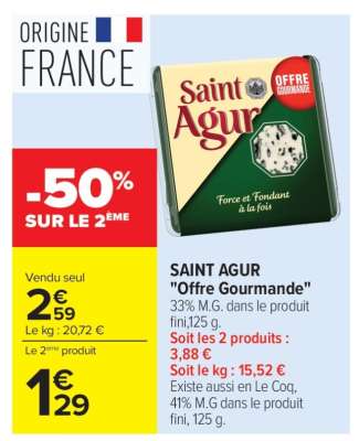 SAINT AGUR "Offre Gourmande"