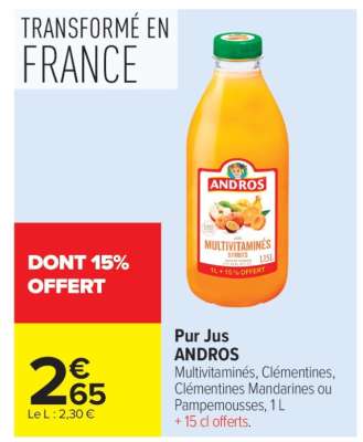 Pur jus ANDROS