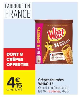 Crepes Fourrees Whaou