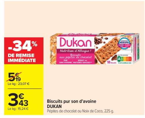 Biscuits Pur Son d'Avoine DUKAN