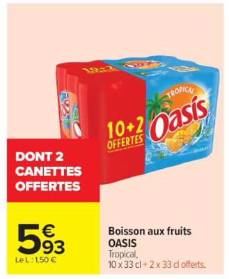 BOISSON AUX FRUITS 'OASIS'