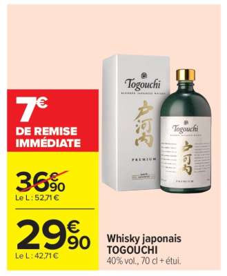 Whisky japonais TOGOUCHI