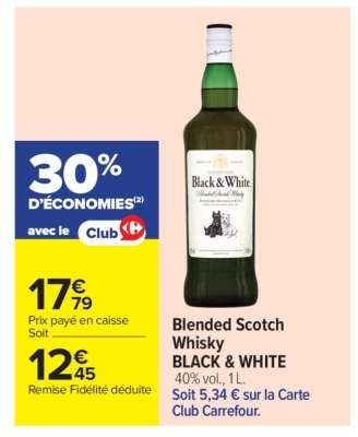 Blended Scotch Whisky BLACK & WHITE