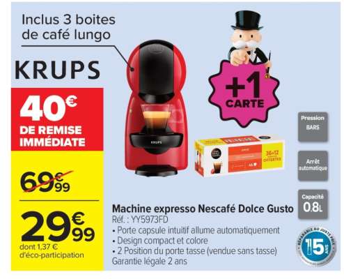 Machine expresso Nescafé Dolce Gusto